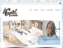 Tablet Screenshot of capitoldrycleaners.com